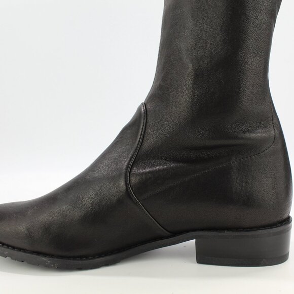 NEW Stuart Weitzman Lowland Over-the-Knee Boots-Black Leather – Small Feet - Picture 12 of 16